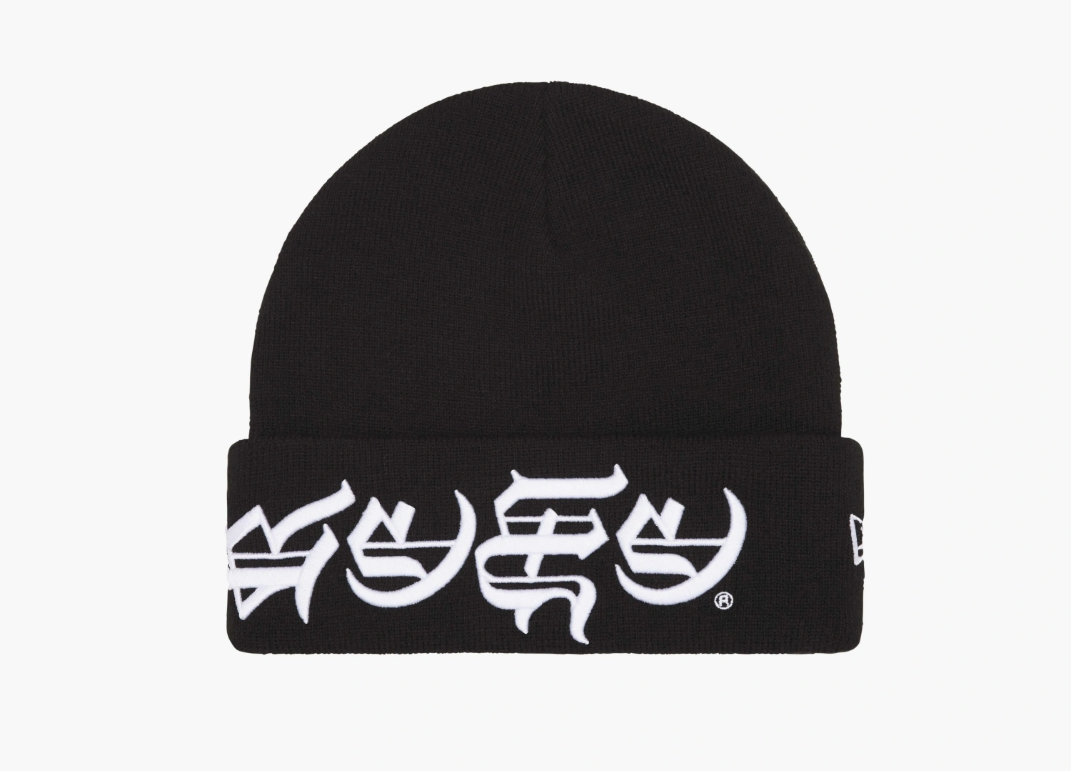 Supreme New Era Blackletter Beanie Black 
