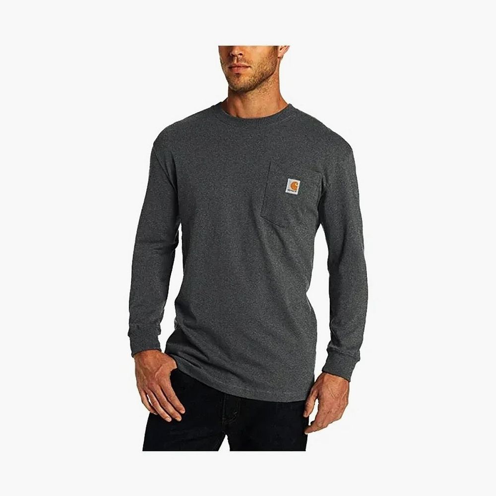 Carhartt K126 Pocket Long-Sleeve T-Shirt Charcoal