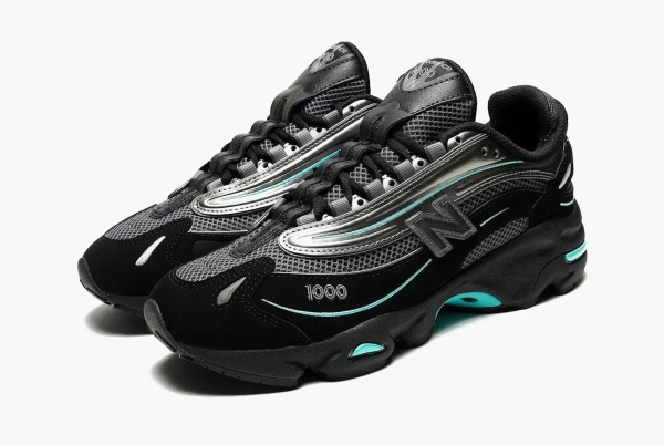 New Balance 1000 Black Teal JD Exclusive 