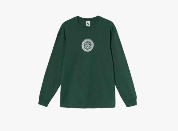 Stussy x Nike Crossover Printing Long Sleeve  Green 