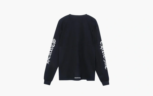 Chrome Hearts Scroll Neck Pocket Logo Long Sleeve Black 