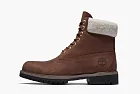 Timberland 6 Inch Premium Waterproof Boots Brown And Fleece Collar