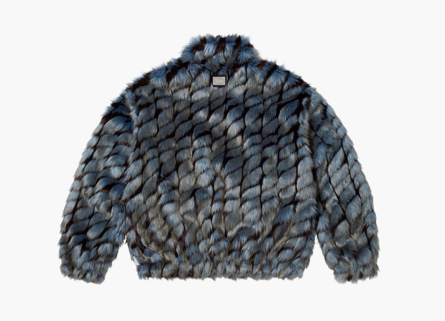 Supreme 2-Tone Windstopper Faux Fur Jacket Blue 