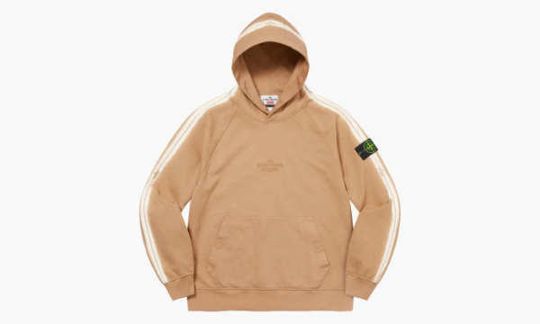 Stone Island X Supreme Stripe Hooded Sweatshirt Tan  Stone Island X Supreme Stripe Hooded Sweatshirt Tan
