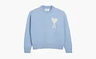 Ami Paris Ami De Coeur Sweater Blue