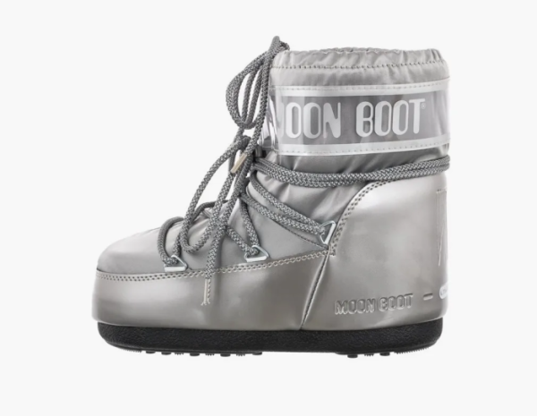 Moon Boot Classic Low Glance Silver 