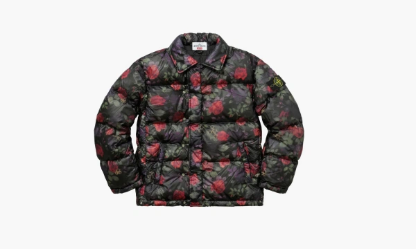 Supreme Stone Island Lamy Cover Stampato Puffy Jacket Black 