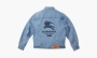 Supreme X Burberry Trucker Jacket Washed Blue 