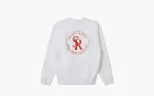 Sporty & Rich Logo Motif Print Sweatshirt White
