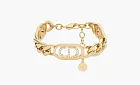 Dior 30 Montaigne Bracelet In CD Signature White Crystal With Gold