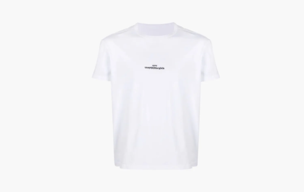 Maison Margiela Logo-embroidered Cotton T-shirt White 