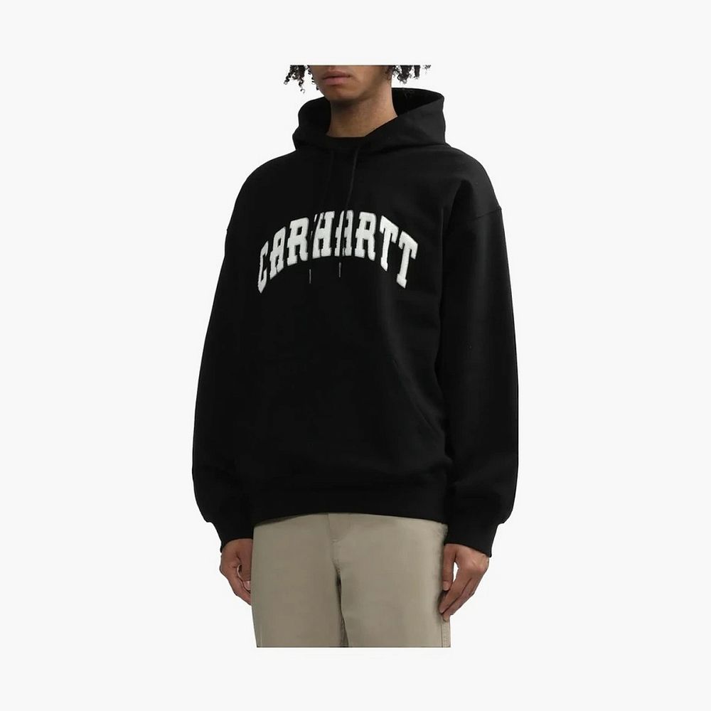 Carhartt WIP College Arch Logo Hoodie Black