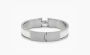 Hermès Bracelet Narrow Clic Clac H Enamel "White Silver" 