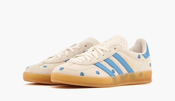 Adidas Gazelle Indoor WMNS Light Blue Floral Embroidery