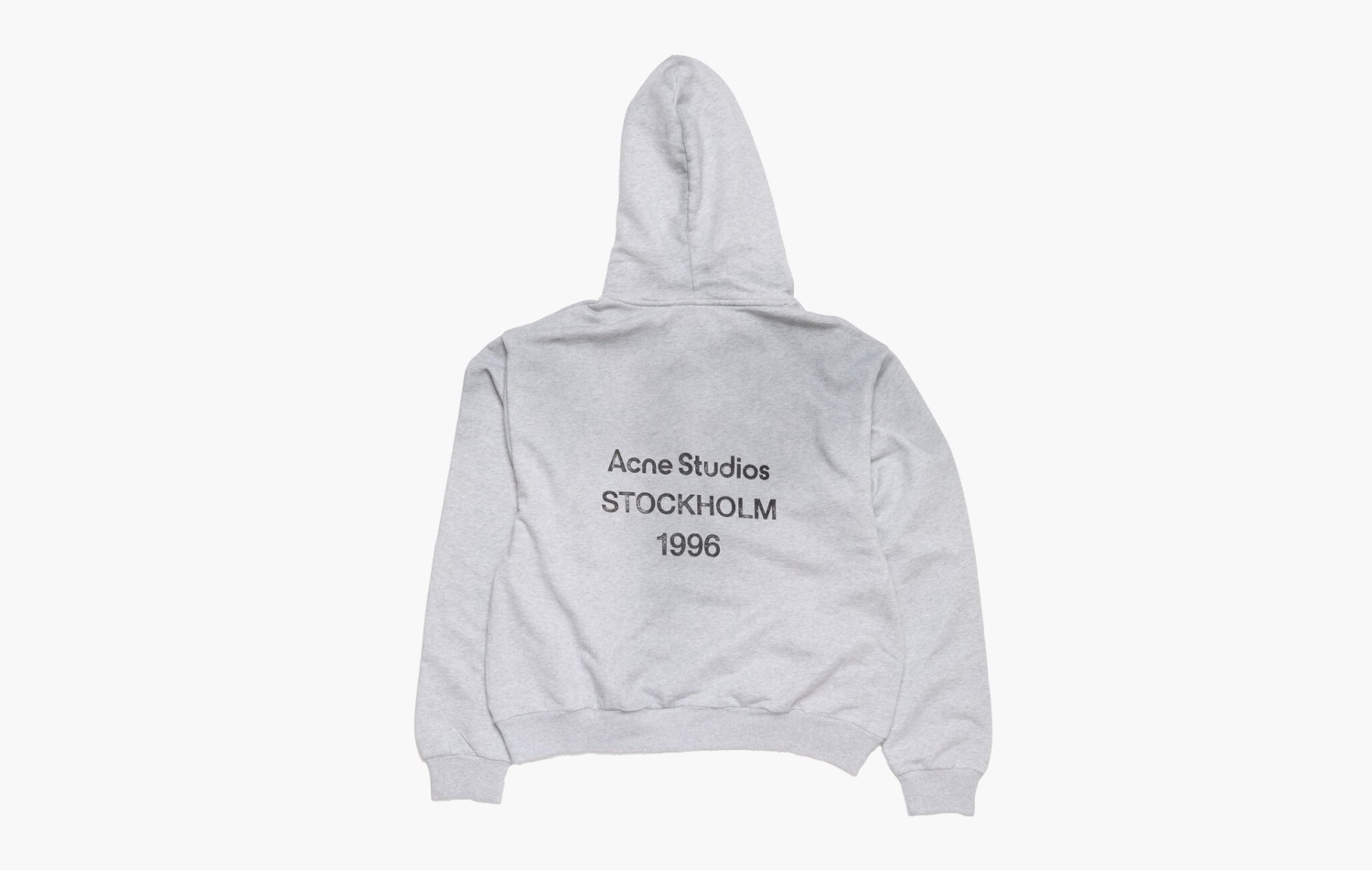 фото Acne Studios Logo Hooded Sweater "Pale Grey Melange" (Свитшоты)-CI0159 92H