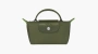 Longchamp Le Pliage Green Handle Pouch Forest 