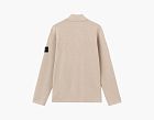 Stone Island Micro Stitch Soft Organic Cotton Long-Sleeve Polo Desert Melange