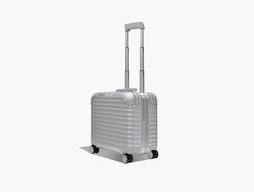 Rimowa Original Compact Convertible Wheeled Briefcase in Aluminium Silver (29 L)