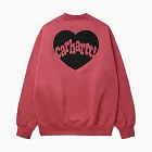 Carhartt WIP Heart Sweatshirt Pink