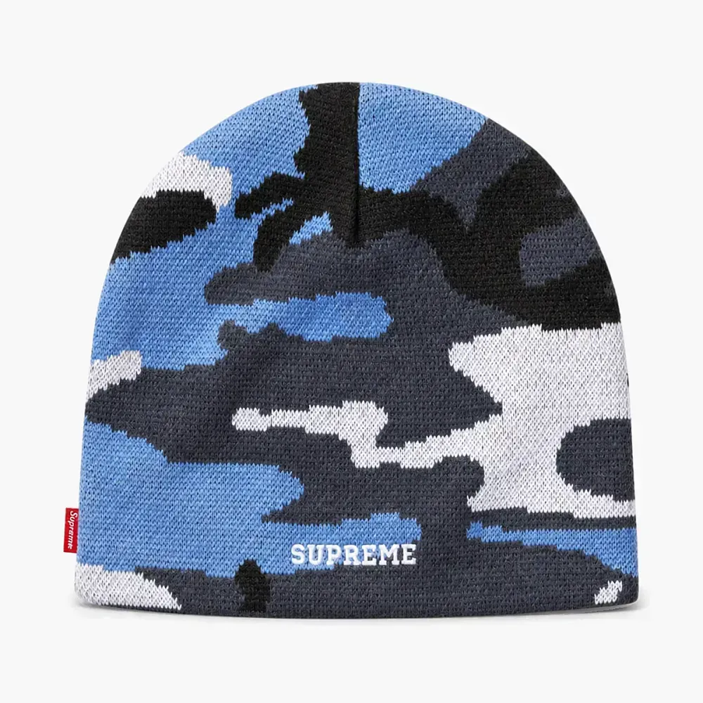 Supreme x Nike Oval Beanie Blue Camo
