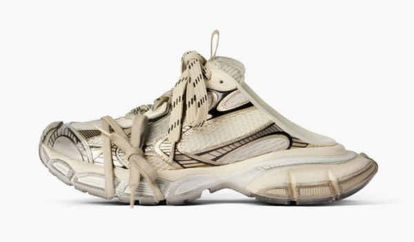 Balenciaga 3XL Lace Mule Beige 