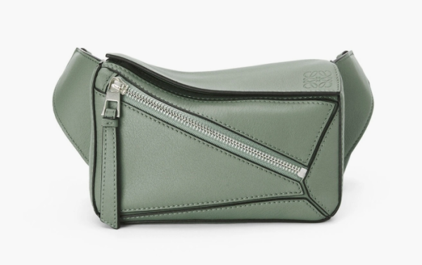 Loewe Mini Puzzle Bumbag Classic Calfskin Green 