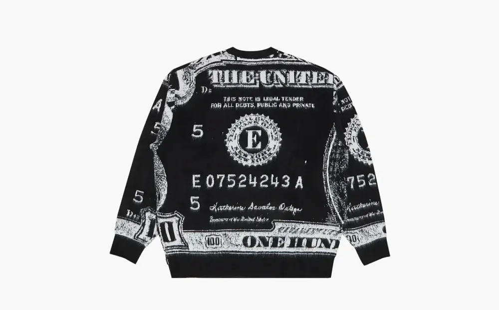 Supreme Money Sweater Black