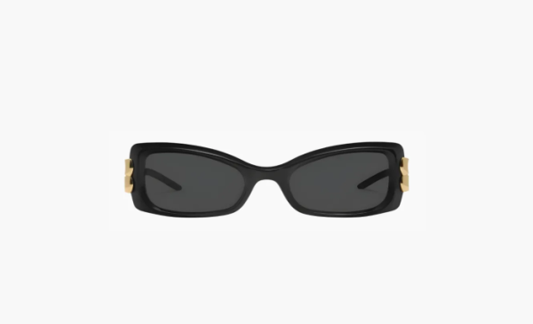 Gentle Monster Metal Acetate Cat Eye Sunglasses Women Black 