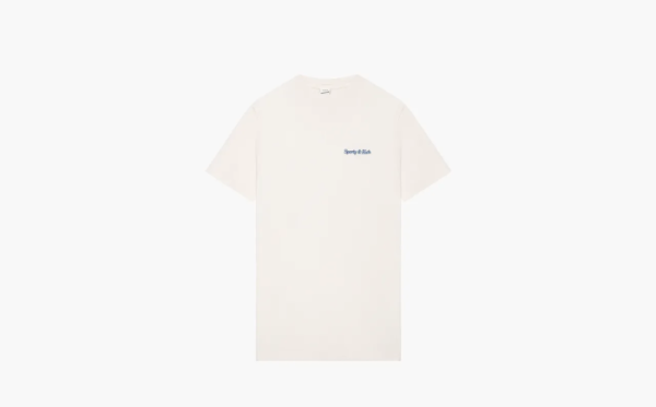 Sporty & Rich Classic Logo T Shirt SS21 Cream 
