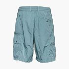 C.P. Company Lens Boxy Cargo Shorts Silver Blue