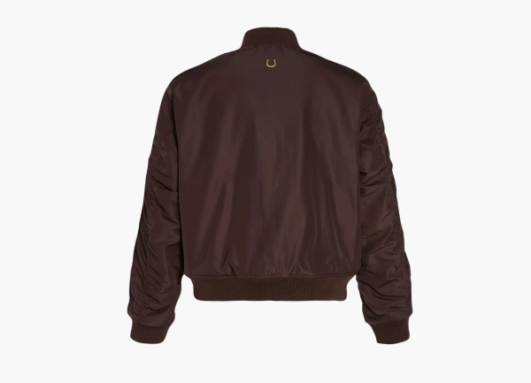 Adidas Originals CNY Modern China 3 Stripes Padded Bomber Jacket Aurora Coffee 