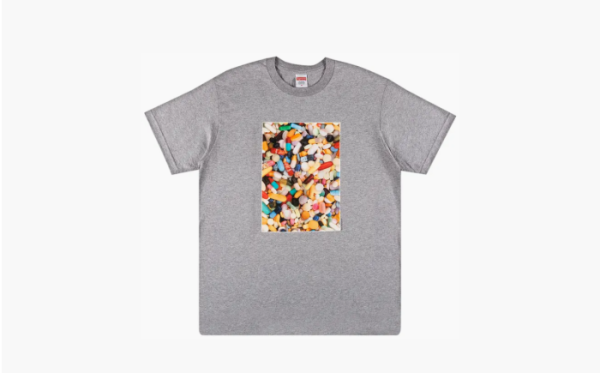 Supreme FW20 Pills Tee Heather Grey 