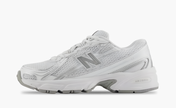 New Balance 740 Big Kid "White Silver Metallic" 