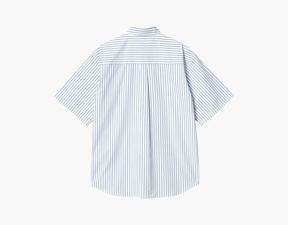 Carhartt WIP Striped Short Sleeve Shirt Blue