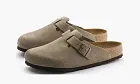 Birkenstock Boston Soft Footbed Suede Taupe