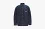 Carhartt 105605 DENIM FLEECE LINED SNAP-FRONT SHIRT JAC Glacier logo RELAXED FIT 