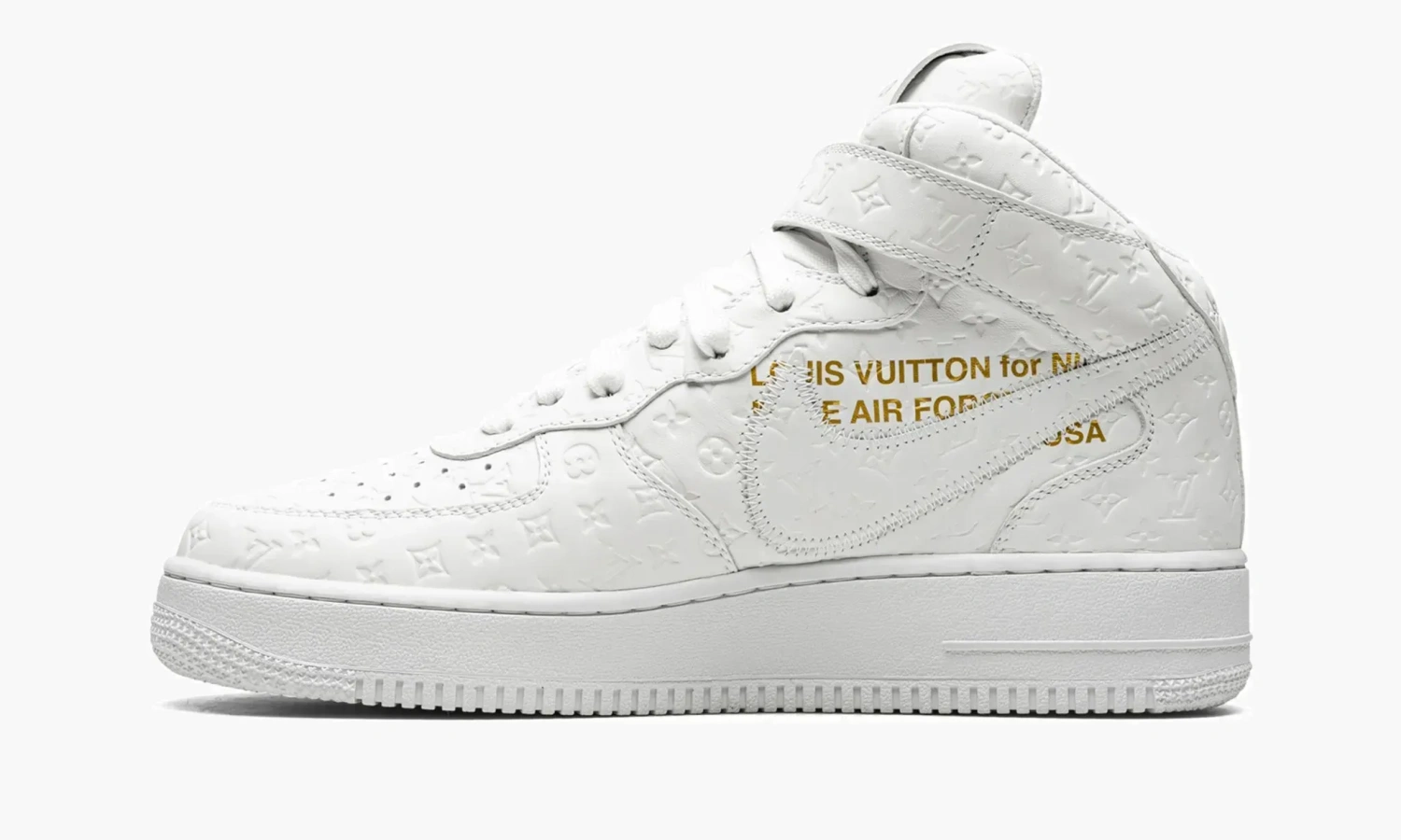 Louis Vuitton Air Force 1 Mid Virgil Abloh - White/White 