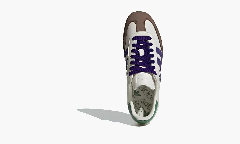 Adidas Samba OG WMNS Off White Core Purple Green Brown