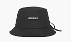 Jacquemus Panama Hat Black Drawstring