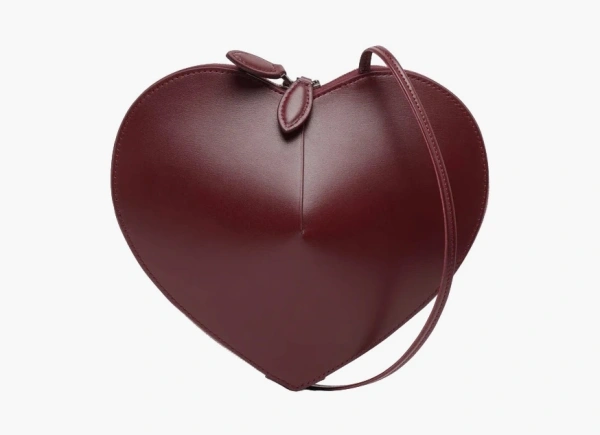 Alaia Le Coeur Сrossbody Bag Dark Red  