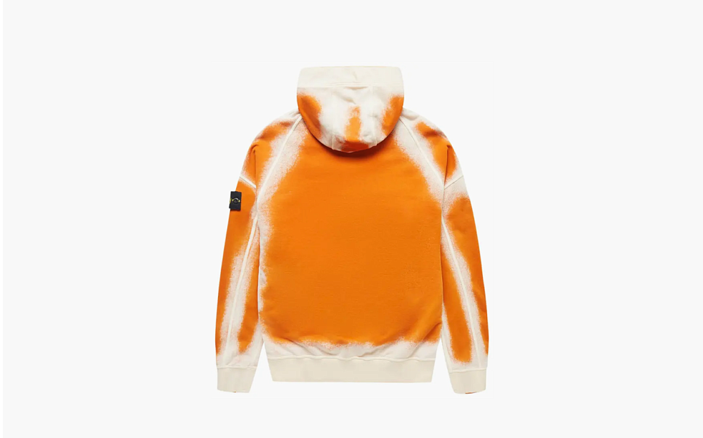 Stone Island Half Zip Hoodie Orange
