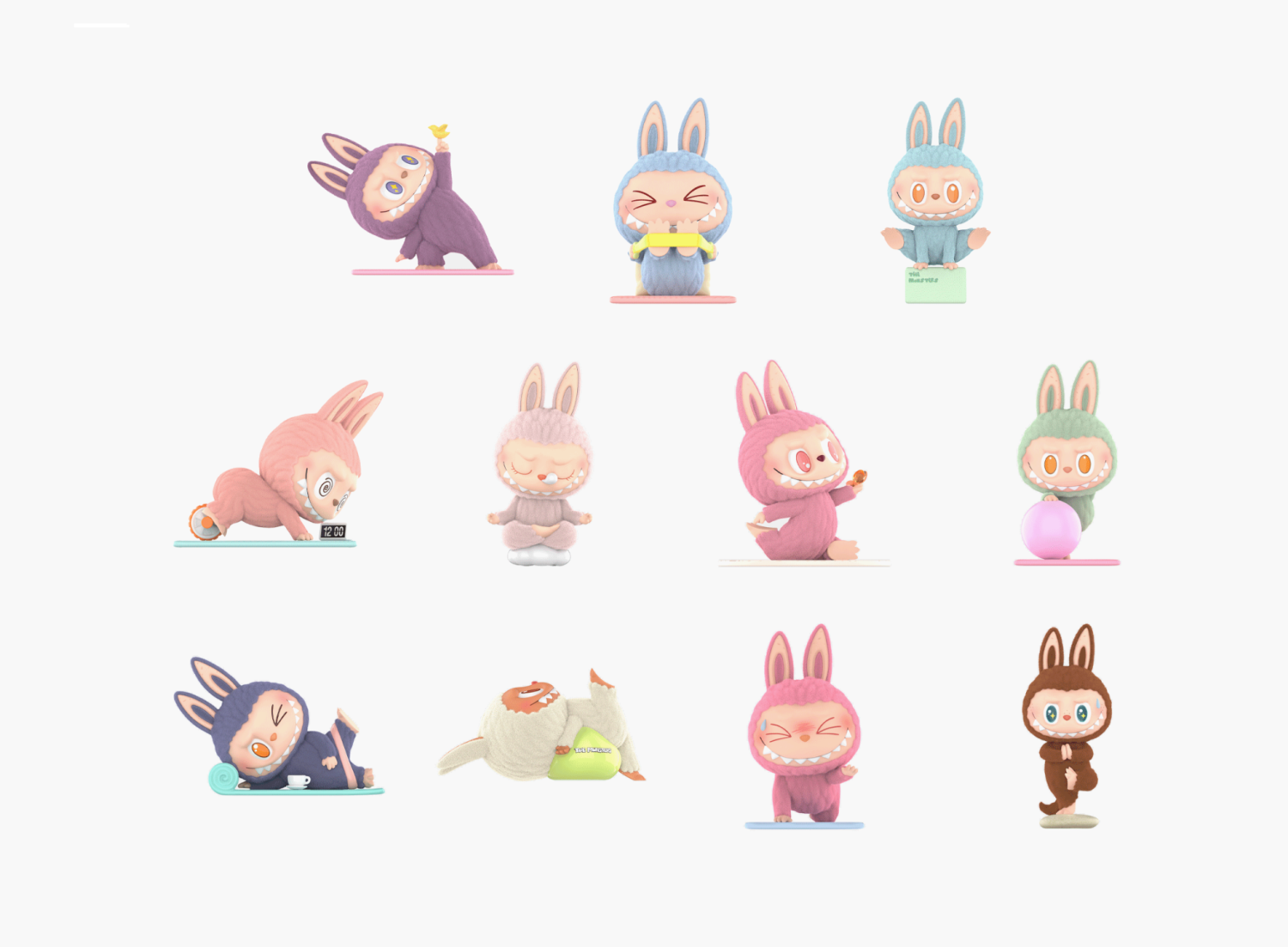 The Monsters Labubu Figures Lazy Yoga Blind Box (5.1-11.3 CM) 