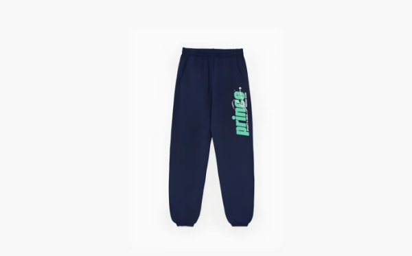 Sporty & Rich logo-printed jersey trousers Dark Blue 