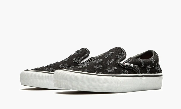 Vans Slip-on Pro Supreme - Black Hole Punch Denim 