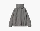 Carhartt WIP Menard Hooded Jacket Grey Herringbone