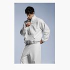 WYSION ZIP SWEATSHIRT BONE WHITE