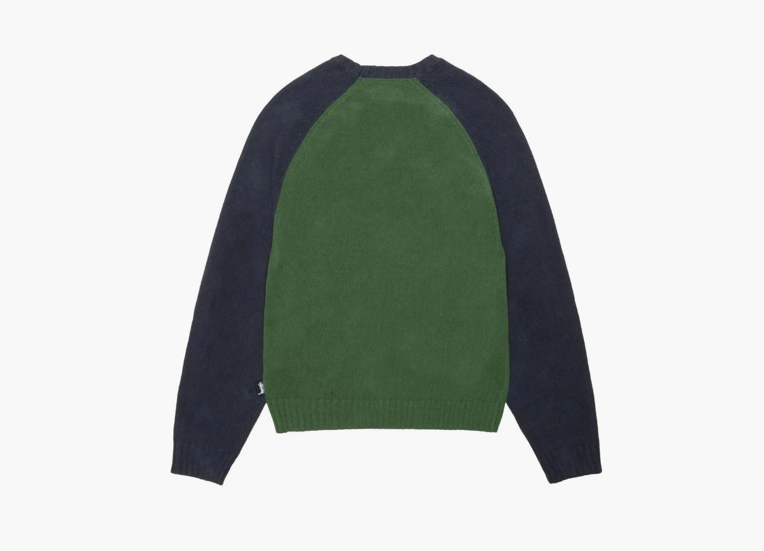 Stussy Colorblocked Raglan Knit Crew Green 
