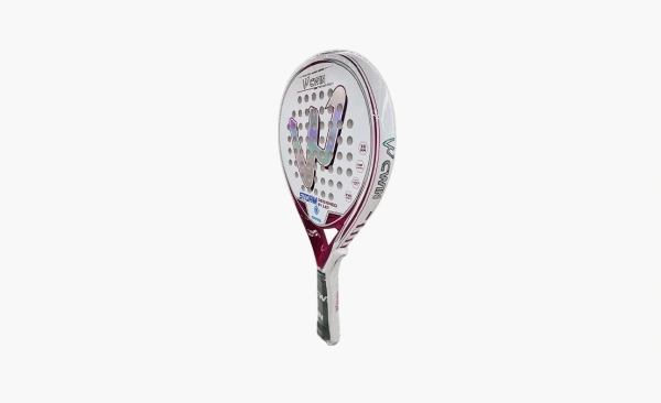 Camewin Paddle Professional Tennis Racket Made of Carbon White 