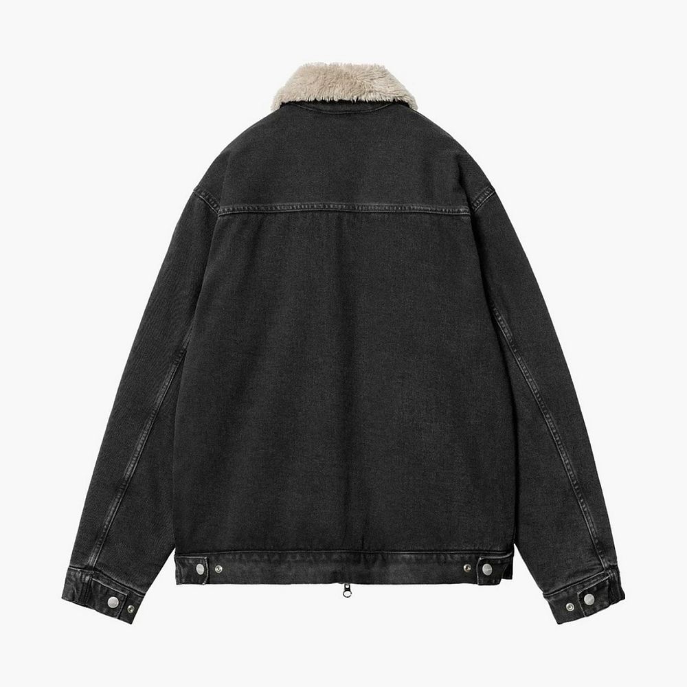 Carhartt WIP Detroit Fur Collar Jacket Washed Black
