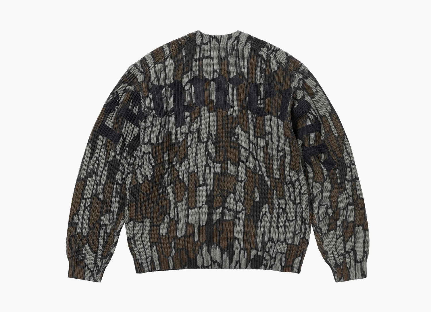 Supreme Old English Printed Sweater Mossy Oak Trebark Camo 